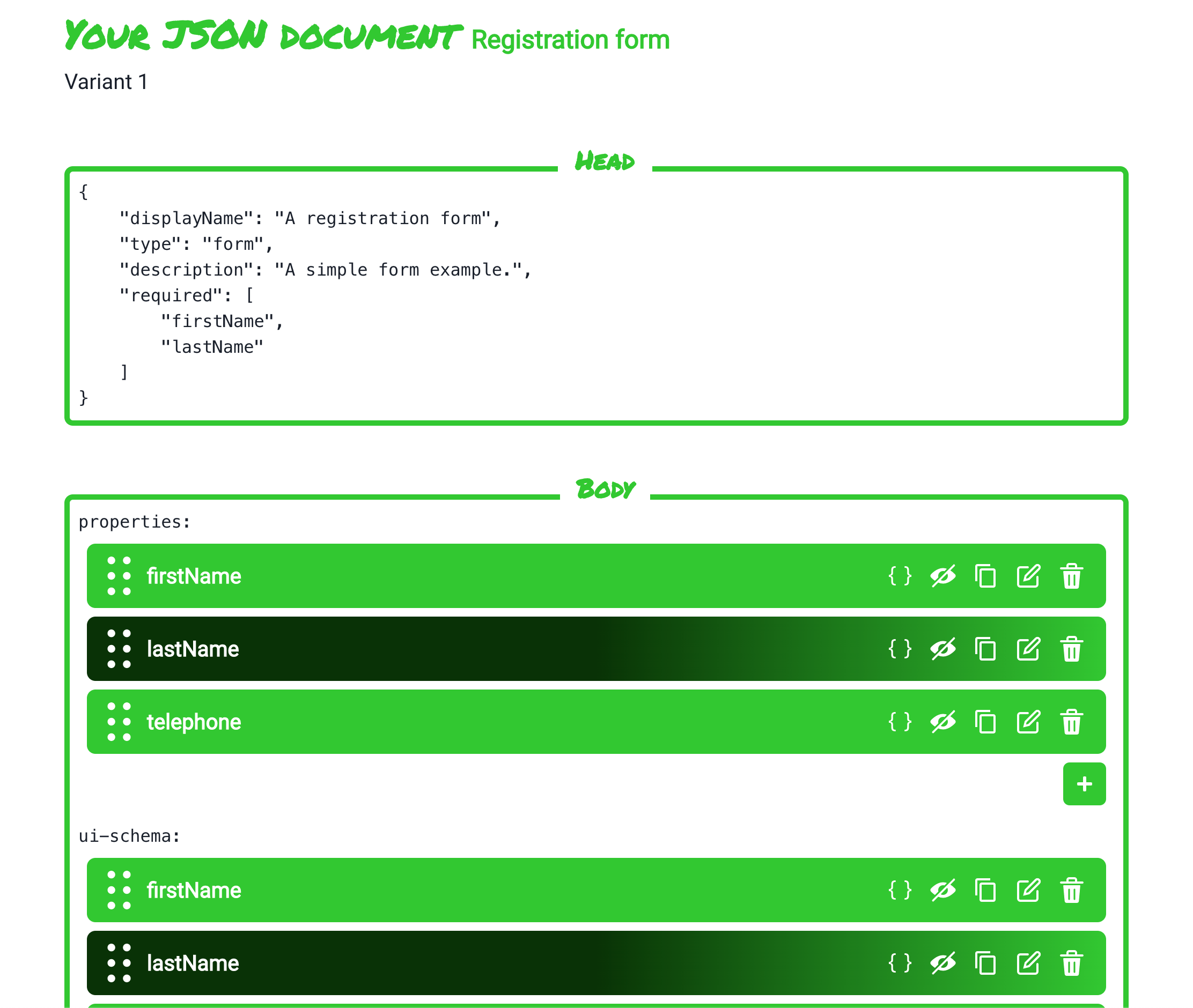 tyny.dev WYSIWYG Editor for registration form